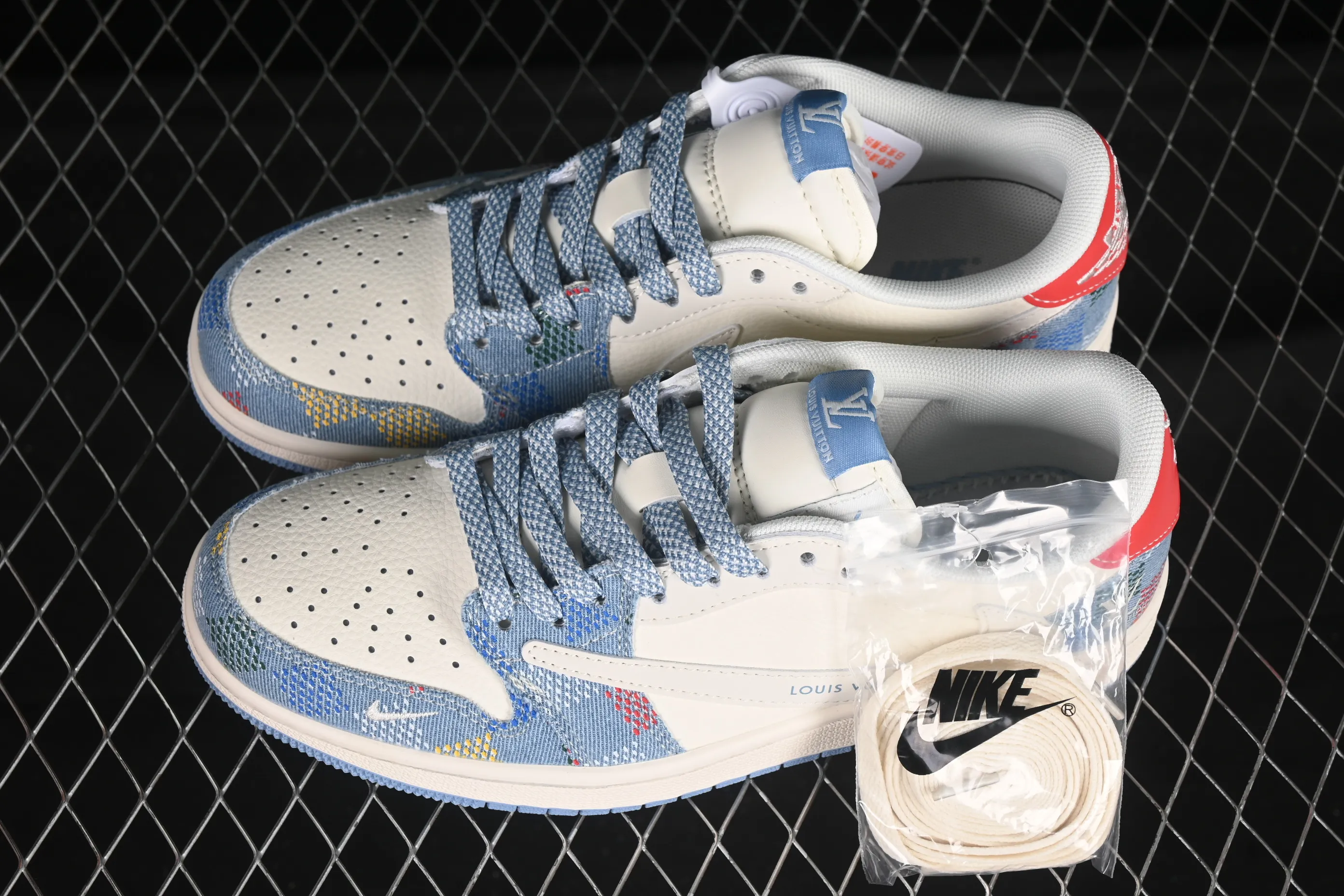 All categories Air Jordan Jordan series basketball shoes Air Jordan 1 Low High-end customized low-top sneakers Travis Scott x Fragment Design x Air Jordan 1 Low OG SP AJ1 LV co-branded colorful canvas low-top cultural casual sneakers FC1688-232